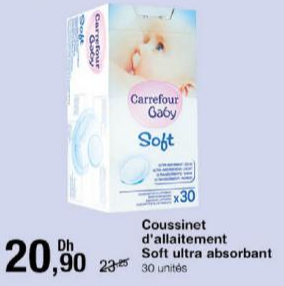Coussinets d'allaitement - Carrefour Maroc